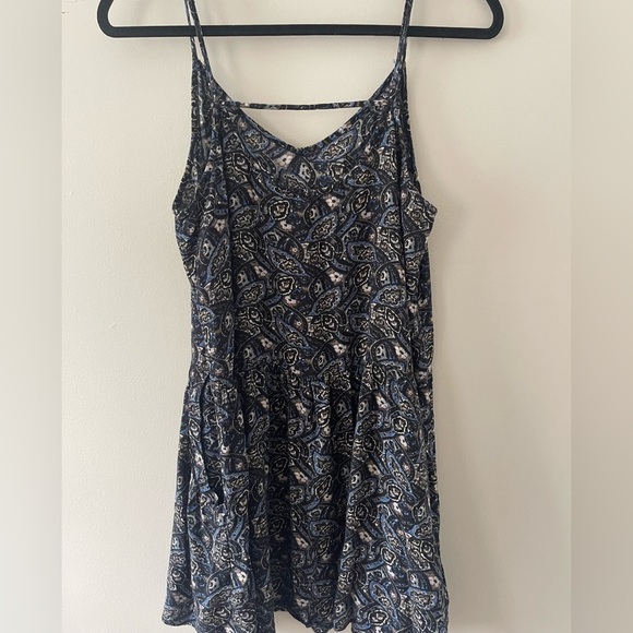 American Eagle Outfitters Navy Paisley Mini Dress - Picture 6 of 10